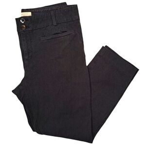 Anthropologie Black The Essential Slim Pants Size 10